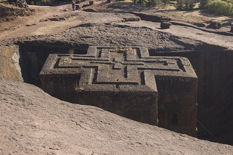 The Roof of Bet Giyorgis in Lalibela